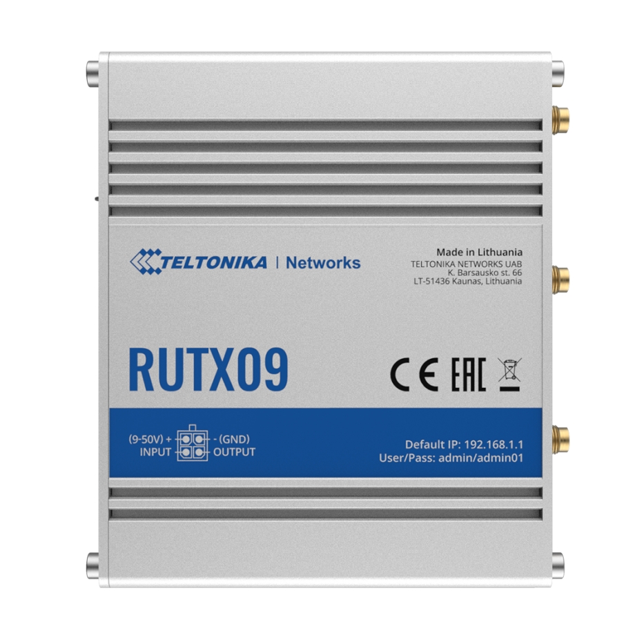 Teltonika RUTX09 LTE Cat6 maršrutizatorius