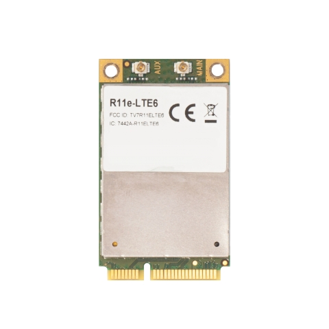 MikroTik mini-PCIe 4G LTE kortelė R11e-LTE6