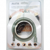 Alfa aktyvus prailginimo kabelis 5m, Mini USB