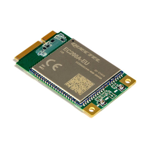 MikroTik mini-PCIe 4G LTE modemo modulis